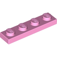 Lego destička 1x4, světle růžová (4245300, 6002148)